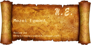 Mezei Egmont névjegykártya